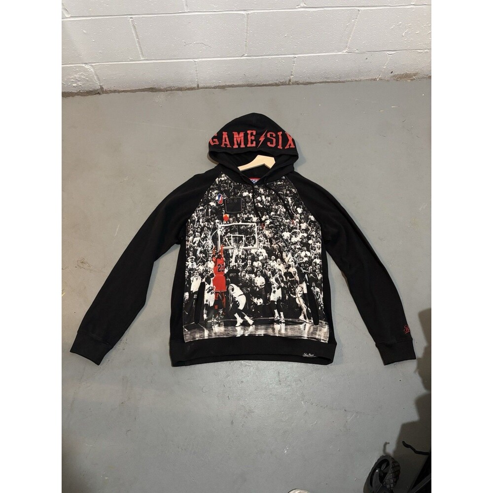 Michael Jordan Game 6 Wrap Around Photo Hoodie “the Shot” Graphic Pullover 2XL